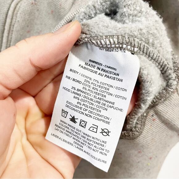 Nike Move to Zero Women XS Gray Speckled Hoodie - Picture 4 of 5